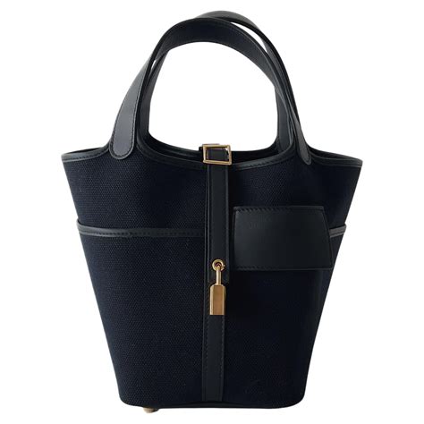 hermes picotin cargo black|hermes picotin lock bags.